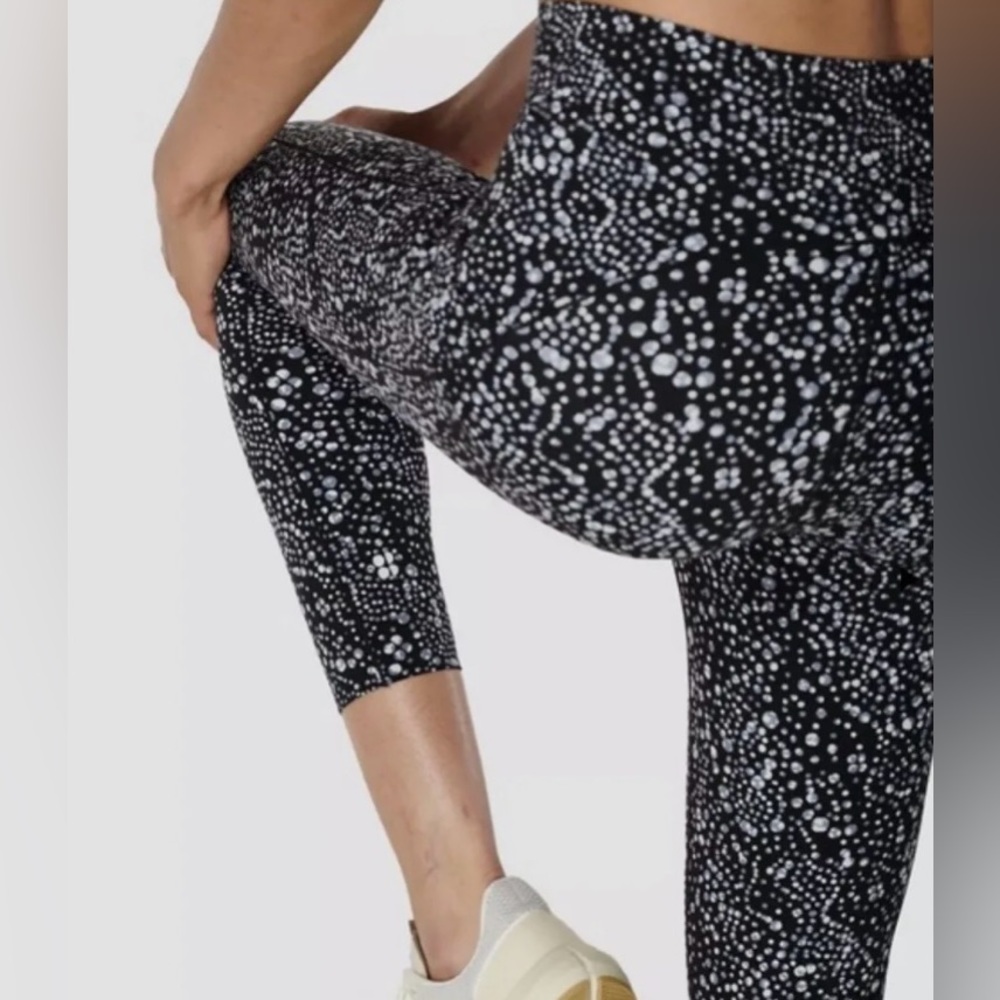 Sweaty Betty Power High-Waisted Leggings Blue Celestial Dot Print size XS